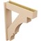 Ekena Millwork 7 1/2-in W x 32-in D x 40-in H Balboa Block Rough Cedar Woodgrain TimberThane Outlooker, Primed Tan OUTUR075X32X40BOA44RCPR - alternate 6